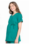 Ww685 Pregnant Women's Scrubs Top – Imported, Adjustable Side Ties, Flexible Ribbed Side Panels, 3 Pockets Doctor Nurse Single Top - 3