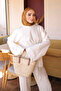 Ecru Skirt with Lace Detail and Tie-Waist Tunic - 4