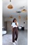 Brown Cap Pocket Cupra Trousers - 2