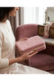 Jewelry Box Organizer Travel Case Necklace Ring Earring Organizer Velvet Pink 22Cmx17Cm - 8