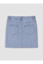 Nevavm Slim Fit Mini Jean Skirt with a Difference - 3