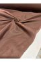 Coffee Color Denim Look Linen Fabric Double Yardage Dress Pants Suit Clothing Fabric - 4