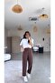 Brown Cap Pocket Cupra Trousers - 3