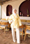 Yellow Front Tie Kimono - 2