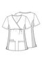 Ww685 Pregnant Women's Scrubs Top – Imported, Adjustable Side Ties, Flexible Ribbed Side Panels, 3 Pockets Doctor Nurse Single Top - 5