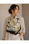 Horse Themed 70 X 70 cm Women's Satin Scarf - 3