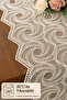 Tablecloth with French Lace Detail in Beige, Runner for Table and Coffee Table - 3