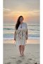 Cotton Bohemian Patterned Muslin Cotton Pareo Beach Dress Kimono – Standard Size - 2