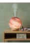 Aura Akse Moon Wooden 120 ml Globe Design Wood-Look Air Humidifier and Aromatherapy Diffuser - Bpa Free, Silent Operation