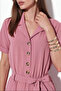 Women's Short Sleeve Ayrobin Jumpsuit 1555 - Dusty Rose - 3