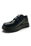 156 Orthopedic 100% Genuine Leather Unisex Children's Black School Shoes - 3