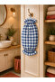 Blue Large Gingham Candy Form Hanging Fabric Bag Holder Kitchen Bag Organizer - 2