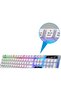 كيبورد ألعاب G21 سلكي USB بإضاءة خلفية LED بألوان قوس قزح بعدد 1600 نقطة لكل بوصة لأجهزة اكس بوكس وب - 3