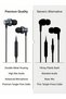 WELLTECH HFD65 3.5mm Wired Earphones with Microphone, Clear Voice Calling, Noise Isolation, In-Ear Stereo Headphones with AUX Jack for Android Phones, iPhone, Laptop, Tablet, Gaming, Music & Calls. - 3