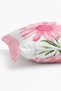 Pink Large Watercolor Daisy Flower Pattern Fringed Throw Pillow Cover - 5