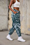 Women's Pleated Trousers with Elastic Waist and Cuffs - 3