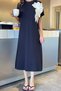 Women's Floral Detailed Dress - 5