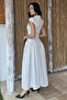 Women's Crew Neck Polka Dot Dress - 5