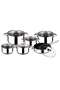 12-Piece Cookware Set with Glass Lids, Induction Compatible Saucepan and Casserole Pots, Fry Pan, Premium Kitchen Cooking Set for Home, Restaurant and Everyday Meal Preparation - 2