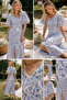 Gülseli Women's Patterned Short Sleeve Dress - 3