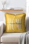 Yellow Background Home Sweet Home Written Fringed Balcony Cushion Cover - 5
