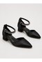Women's Ankle-Strapped Short Heeled Satin Fabric Stylish Evening Dress Shoes - 3