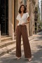 Women's High Waist Oversize Palazzo Pants - 3