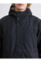 Mg Trenden Black Standard Fit Hooded Men's Coat - 3