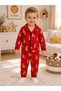 100% Cotton Long Sleeve Buttoned Cute Lion Pattern Soft Textured Bottom Top Girl Boy Unisex Baby Pajama Set