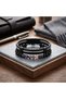 Metallic Gray Steel Rope Detailed Black Leather and Purple/Pink Natural Stone Double Men's Bracelet Set