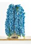 Hanging Wisteria 3pc Flower Stick – Blue | 84cm Artificial Flower Bunch | Ideal for Weddin