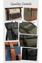 Genuine Leather & Waxed Canvas Vintage Backpack with Waterproof Laptop Compartment, Mountaineering Camping & Daily Unisex Bag - 8