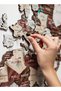 Wooden World Map Wall Decor Travel Wall Art Home Decoration UAE, Cappuccino - 2