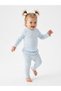 Cotton Striped and Ruffle Detailed Casual Long Sleeve Baby Girl 2-Piece Set - 2