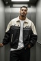 New Season Men's Quilted Oversize Bomber Leather Jacket - 2