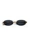Line Black Color Oval Women's Sunglasses |   48 Ekartman Uv400 Protected - 4