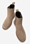 Paronti Women's Genuine Leather Elastic Pull-On Boots Mink Suede - 4