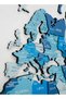 Wooden World Map Wall Decor Travel Wall Art Home Decoration UAE, Azure - 2