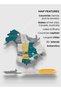 Wooden World Map Wall Decor Travel Wall Art Home Decoration UAE, Country - 4