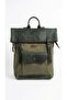 Genuine Leather & Waxed Canvas Vintage Backpack with Waterproof Laptop Compartment, Mountaineering Camping & Daily Unisex Bag - 2