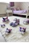 Purple Chrome Printed High Heel Evening Dress Shoes - 3