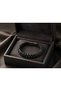 Raventino Black Onyx Textured Double Row Braided Men's Leather Bracelet with Special Box - 2