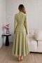 Gold Single Button Notched Lapel Jacket and Trousers Double Blazer Suit - 4