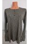 Er Clothing Combed Cotton Blouse Long-Sleeve Crew Neck Green Floral - 5