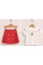 Summer Collar Detailed Shorts and Skirt Set for Girls