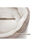 Extra Soft Cat Bed Large, Round Puppy Bed with Pillow for Joint & Muscle Support, Non-Skid Cat Sleeping Bed, Machine Washable Pet Bed - 4