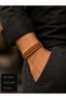 Montreux Heritage Multi-Row Braided Leather Men's Bracelet with Gift Box
