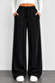 Sweatpants Black Comfortable Fabric Two Yarn Sweatpants