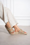 Buckle Detailed Slippers 00278 - 2