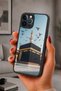 حافظة مقاومة للصدمات متوافقة مع هاتف iPhone 12 Pro Max مع حماية للكاميرا بنمط الكعبة